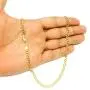 14K Yellow Gold Filled Solid Curb Chain Necklace, 3.6mm Wide