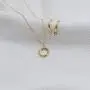 EASYSO Dainty 18K Gold Pendant Necklace Minimalist Simple Choker Friendship Handmade Jewelry Gift for Women Girls EASYSO Dainty 18K Gold Pendant Necklace Minimalist Simple Choker Friendship Handmade Jewelry Gift for Women Girls