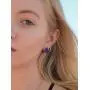 Leafael Infinity Love Heart Stud Earrings with Birthstone Crystal Womens Gifts, Silver-tone Leafael Infinity Love Heart Stud Earrings with Birthstone Crystal Womens Gifts, Silver-tone