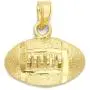 10k Real Solid Gold Football Pendant for Necklace Sports Jewelry Gifts for Him