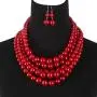 HaHaGirl Faux PearlStrands Jewelry Sets for Women Include Necklace Bracelet and Earrings Set HaHaGirl Faux PearlStrands Jewelry Sets for Women Include Necklace Bracelet and Earrings Set