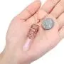 Top Plaza Flower Wrapped Necklace Natural Healing Crystal Stone Point Pendant Necklaces Top Plaza Flower Wrapped Necklace Natural Healing Crystal Stone Point Pendant Necklaces