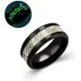 Ginger Lyne Collection Dragon Glow in The Dark Stainless Steel Black Comfort Fit Band Ring Ginger Lyne Collection Dragon Glow in The Dark Stainless Steel Black Comfort Fit Band Ring