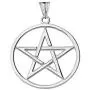 Elegant Sterling Silver Pentagram Charm Pendant Necklace Elegant Sterling Silver Pentagram Charm Pendant Necklace