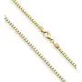 Miabella 18K Gold Over Sterling Silver Italian 1.6mm 2.2mm Square Venetian Mirror Box Link Chain Necklace for Men Women, 16, 18, 20, 22, 24, 26, 30 Inch Made in Italy