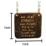 12 Tribes of Israel Necklace High Priest Breastplate Pendant Necklace 18K Gold Plated Hoshen GOD IS MY STRENGTH AND POWER: FOR WITH GOD ALL THINGS ARE POSSIBLE Phil 4:13 For Men Women Jewelry Locket