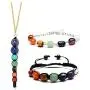3pcs/Set 7 Chakra Lava Rock Stone Beads Yoga Reiki Healing Energy Balancing Gemstone Energy Balancing Necklace Bracelets Jewelry Set 3pcs/Set 7 Chakra Lava Rock Stone Beads Yoga Reiki Healing Energy Balancing Gemstone Energy Balancing Necklace Bracelets Jewelry Set