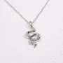 Gold Snake Pendant Necklace 16 Inch