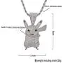 KMASAL Jewelry Hip Hop Iced Out Cute Cartoon Pendant Fully Simulated Diamond Chain 18K Gold Plated Necklace for Men Women KMASAL Jewelry Hip Hop Iced Out Cute Cartoon Pendant Fully Simulated Diamond Chain 18K Gold Plated Necklace for Men Women