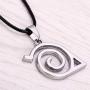 AILUOR Naruto Pendant Necklace, Naruto Red Cloud Necklace Cartoon Naruto Leaf Village Symbol Logo Cosplay Pendant Necklace Naruto Anime Cosplay Jewelry for Women Men