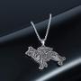 AILUOR German Shepherd Dog Necklace, Love Heart Dog Pendant Necklace Greyhound Dog Memorial Gift