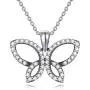 VENACOLY Butterfly Gifts Sterling Silver Opal/Celtic Knot/Flower/Heart Butterfly Necklace Jewelry Gift for Women VENACOLY Butterfly Gifts Sterling Silver Opal/Celtic Knot/Flower/Heart Butterfly Necklace Jewelry Gift for Women