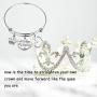 AKTAP Inspirational Bracelets Divorce Gifts Now is The Time to Straighten Your Own Crown and Move Forward Like The Queen You are Cheer Up Gifts for Women Feminist Jewelry