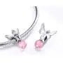 BAMOER 925 Sterling Silver Girl and Boy Bead Charms, Good Luck Charms Women Girls Bead Fit Bracelet Necklace Gift (Flower Fairy)
