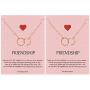 Your Always Charm Best Friend Necklace,Friendship Necklace for 2,Best Friend Jewelry Gifts
