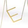 Fashionalife Birthday Gift for Girls Necklace for Women 26 Letters Initial Pendant Script Stainless Steel Jewelry
