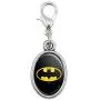 GRAPHICS & MORE Batman Classic Bat Shield Logo Antiqued Bracelet Pendant Zipper Pull Oval Charm with Lobster Clasp GRAPHICS & MORE Batman Classic Bat Shield Logo Antiqued Bracelet Pendant Zipper Pull Oval Charm with Lobster Clasp