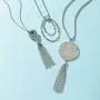 SEVENSTONE 3PCS Long Pendant Necklaces for Women Knot Disk Circle Tassel Statement Sweater Necklace Set SEVENSTONE 3PCS Long Pendant Necklaces for Women Knot Disk Circle Tassel Statement Sweater Necklace Set