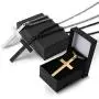Cross Necklace for Men, Stainless Steel Cross Pendant Necklaces,18-32 inches Chain Silver Gold Black Cross Necklace Cross Necklace for Men, Stainless Steel Cross Pendant Necklaces,18-32 inches Chain Silver Gold Black Cross Necklace