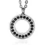 Heartfelt Large Circle of Life with Black Stones Cremation Jewelry Necklace Urn Memorial Keepsake Pendant for Ashes with Funnel Fill Kit Heartfelt Large Circle of Life with Black Stones Cremation Jewelry Necklace Urn Memorial Keepsake Pendant for Ashes with Funnel Fill Kit