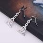 VASSAGO Nordic Irish Viking Celtic Trinity Triquetra Knot Heart Drop Earring for Women Girls VASSAGO Nordic Irish Viking Celtic Trinity Triquetra Knot Heart Drop Earring for Women Girls
