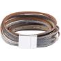GelConnie Women’s Leather Wrap Bracelet Multiple Layer Cuff Bracelets Bohemian Jewelry for Sister, Wife
