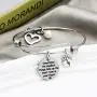New Mom Bracelet Pregnancy Footprints Jewelry Sometimes The Smallest Things Take Up The Most Room in Your Heart Mommy to Be Gift