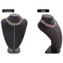 Sethain Punk Rhinestone Choker Necklace Gold Shiny Crystal Chain Pendant Collar Necklaces Party Jewelry Accessories for Women and Girls