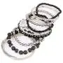 RIAH FASHION Multi Color Stretch Beaded Stackable Bracelets - Layering Bead Strand Statement Bangles RIAH FASHION Multi Color Stretch Beaded Stackable Bracelets - Layering Bead Strand Statement Bangles