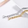 PROSTEEL 7mm Figaro/Cuban Chain Bracelets, Men Women Bracelet, Stainless Steel
