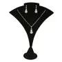 Black Velvet Jewelry Earring and Necklace Display Stand ~ 7 1/2'' Tall x 5 1/2'' Wide