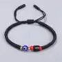 kelistom Red/Black Evil Eye Bracelet for Women Men Teen Girls Boys Hand-Woven Tibetan Buddhist Bracelets for Protection and Good Luck