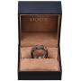 DOUX Mens Damascus Steel Wedding Ring 8mm Band Inlaid with Black Wood Comfort Fit