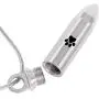 Casket Etcetera PAW PRINT WITHIN BULLET Pet Cremation Jewelry Urn Necklace Keeps Your Love Ones Ashes Safe