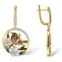 Santuzza Sparrow Gold Plating Drop Earrings Authentic 925 Sterling Silver Gold Color Delicate Flower Handmade Enamel Dangle Earring Jewelry For Women Santuzza Sparrow Gold Plating Drop Earrings Authentic 925 Sterling Silver Gold Color Delicate Flower Handmade Enamel Dangle Earring Jewelry For Women