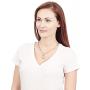 ELYA Stainless Steel Cable Chain Open Heart Toggle Necklace - 18 Inches