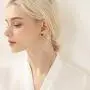 Sterling Silver Pearl Earrings Hypoallergenic Studs Round Ball Pearl Earrings White Button Pearl Beads Earrings Piercing Earrings Gift for Women,Girls Sterling Silver Pearl Earrings Hypoallergenic Studs Round Ball Pearl Earrings White Button Pearl Beads Earrings Piercing Earrings Gift for Women,Girls