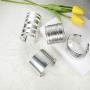 Florideco 4pcs Wide Cuff Bangle Bracelet Set for Women Armband Polished Open Wristband Arm Bangle Jewellery Adjustable