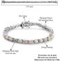 Shop LC 925 Sterling Silver Platinum Plated Oval Opal Tennis Bracelet Engagement Wedding Anniversary Bridal Jewellery for Women