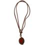 Ebsem Peace - Yin Yang - Hemp Necklace, Genuine Leather Cord Surfer Jewelry for Men & Women