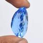 Blue Topaz Gem 44.00 Ct Brazilian Topaz Faceted Pear Blue Topaz Gemstone Loose