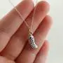 FashionJunkie4Life Sterling Silver Small 3D Pickle or Cucumber Charm Necklace 18'' Cable Chain