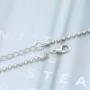 Olbye Angel Pendant Necklace Tiny Simple Necklace Choker Minimal Necklace Jewelry for Women and Girls (Silver)