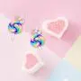 MJartoria Lollipop Dangle Earrings for Teen Girls, Colorful Rainbow Dangle Earrings Cute Candy Pendant Earrings Jewelry For Women MJartoria Lollipop Dangle Earrings for Teen Girls, Colorful Rainbow Dangle Earrings Cute Candy Pendant Earrings Jewelry For Women