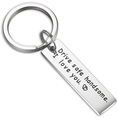 CJ&M Husband Keychain When I Tell You I Love You Husband Gift Boyfriend Gift,Wife Gift,Dad Gift, Men Gift