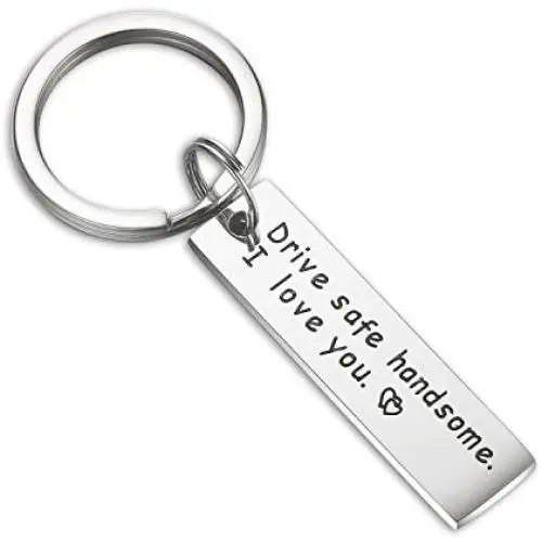 CJ&M Husband Keychain When I Tell You I Love You Husband Gift Boyfriend Gift,Wife Gift,Dad Gift, Men Gift