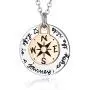 Compass Necklace, Traveller College Graduation Gifts Inspirational Jewelry, Compass Pendant Necklace, Compass Necklace Friendship, Compass Life Is A Journey Enjoy The Ride