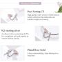 BAMOER 925 Sterling Silver Dangle Charms Pearl Cubic Zirconia Charm Beads for Women for Bracelet Necklaces