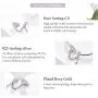 BAMOER 925 Sterling Silver Dangle Charms Pearl Cubic Zirconia Charm Beads for Women for Bracelet Necklaces