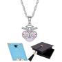 Graduation Gifts for Her Owl Necklace Made with Swarovski Pearls Graduation Gifts for High School College Graduates